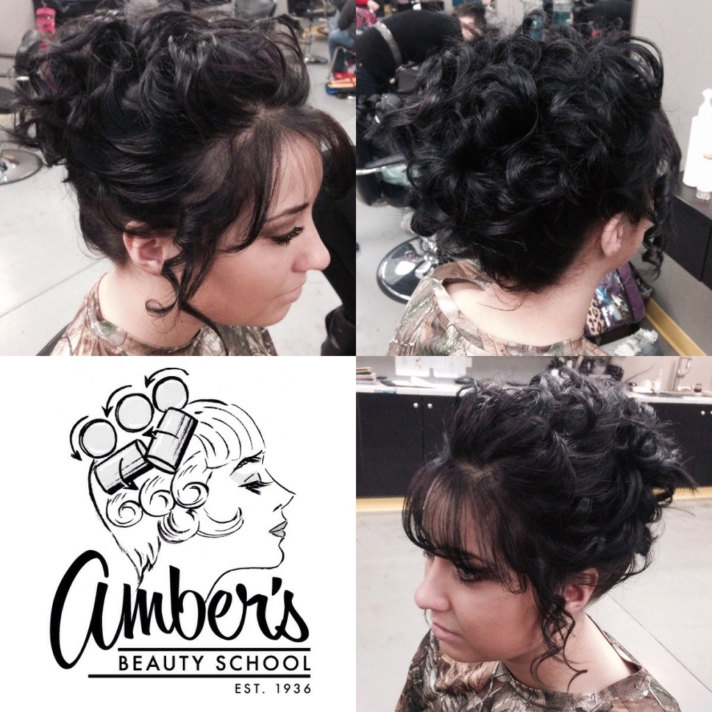 Curled Updo via Amber's Beauty School