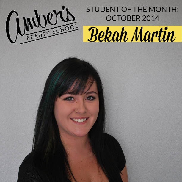 Student Of The Month: October 2014: Bekah Martin